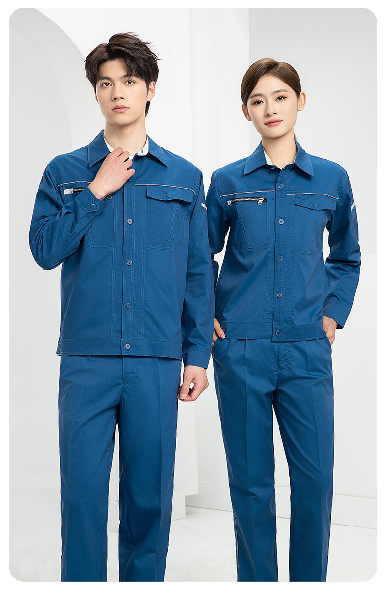 DL235D 夏季短袖高端工作服男薄款吸湿排汗工装汽修车间工厂劳保服定制(图20)