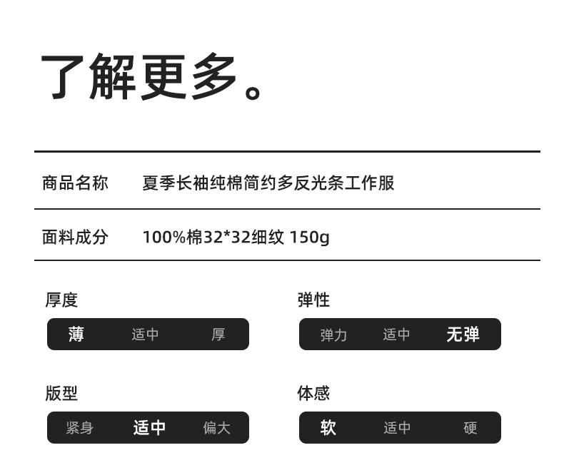 QM2091X 夏季长袖薄款工作服套装男纯棉反光焊工海油工程汽修车间电焊劳保(图8)