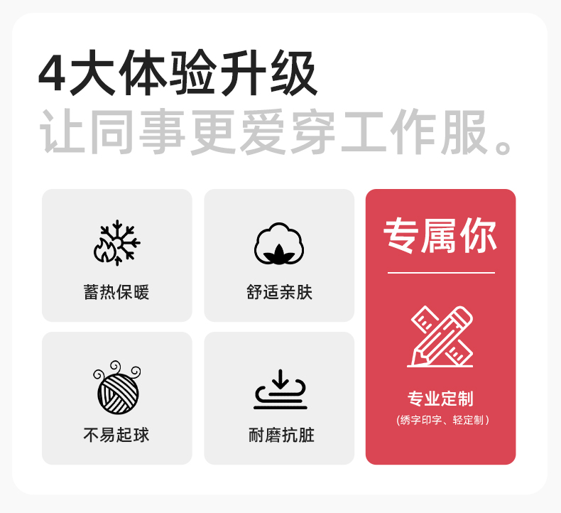 JC-160M 冬季可拆卸棉服工作服男反光条加厚保暖工装电子化工车间厂服定制(图2)