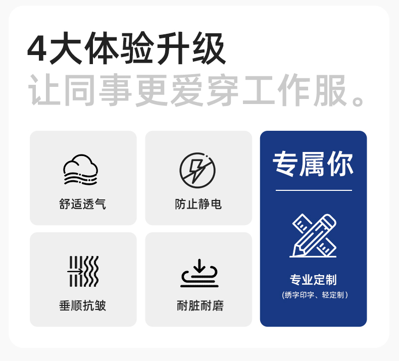 LJ-68003 涤棉防静电工作服套装男汽修车间工厂电焊服厂服反光条工装劳保服(图2)